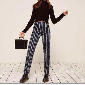 Reformation Will Pant Capone Stripe